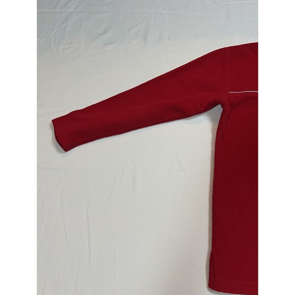 DKNY Spellout Sweater Quarter Zip Pullover | Red | Womens‎ Size Small - Picture 10 of 14